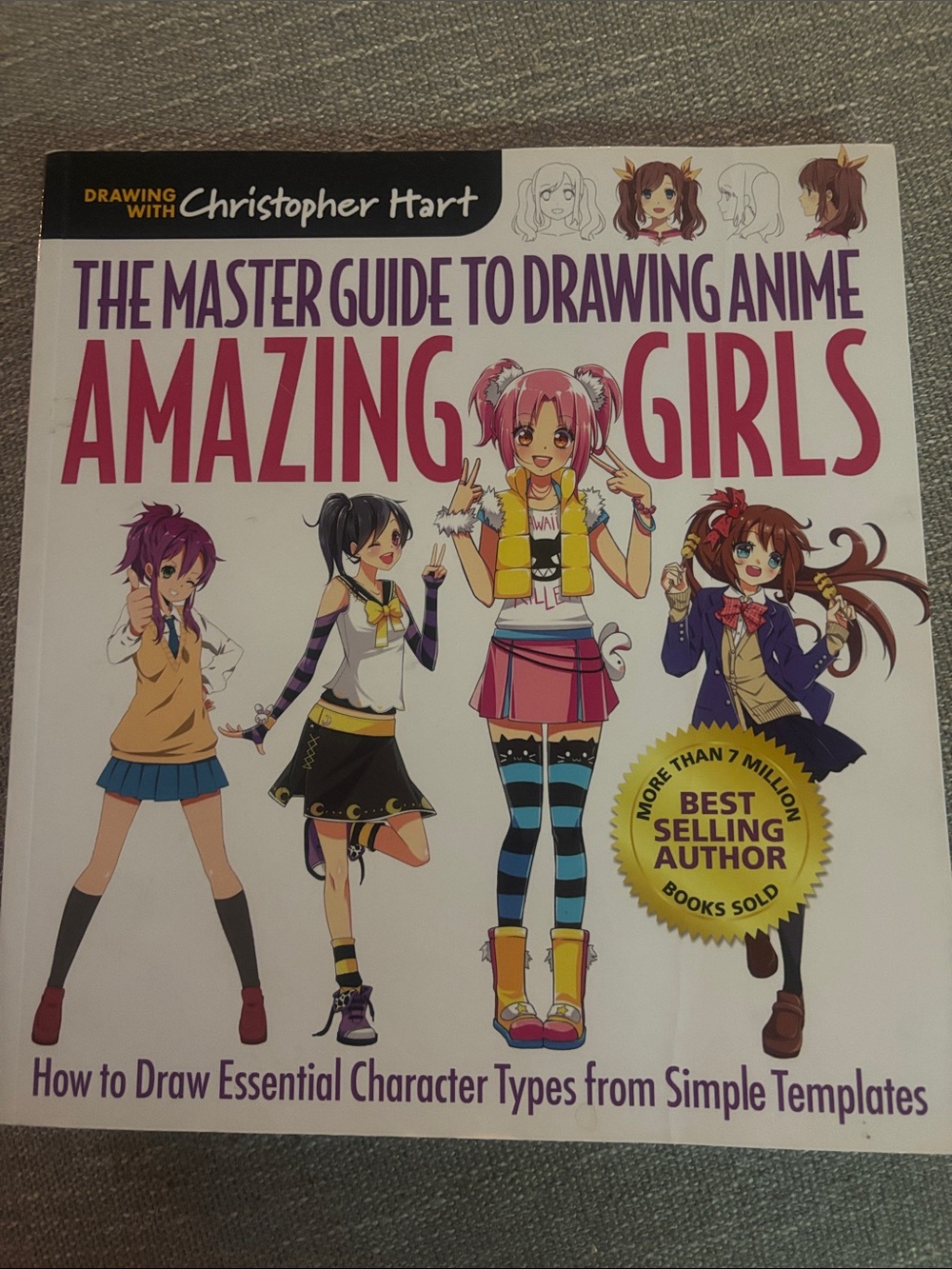 Amazing Girls: Pink Anime Drawing Guide